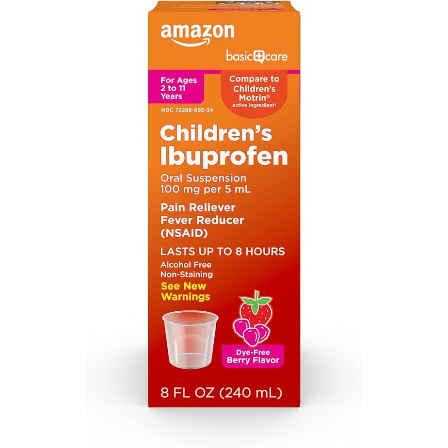 Children's Ibuprofen Oral Suspension 100 mg/5 mL Unit Dose Cups (Case of 100) Medicine & Drugs Pasteur Pharmacy