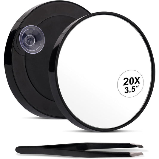 Suction Cup Travel Mirror 20X Mag. 3.5 Inches Face Mirror Pasteur Pharmacy