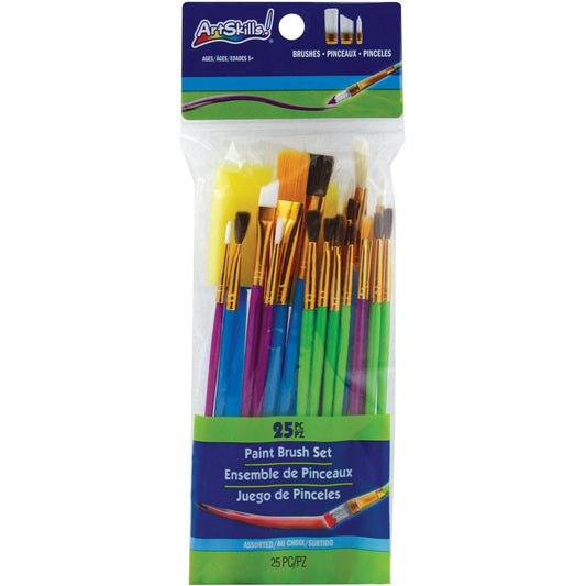 ArtSkills Paint Brush Set 25 Pieces (PA-1986) Accessories Pasteur Pharmacy