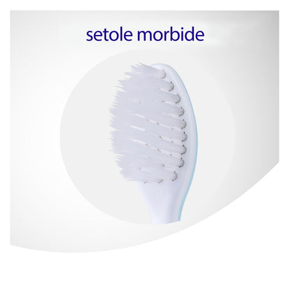 Cepillo dental manual Meridol Extra Suave para dientes y encías sensibles - Cepillo de cuidado oral delicado