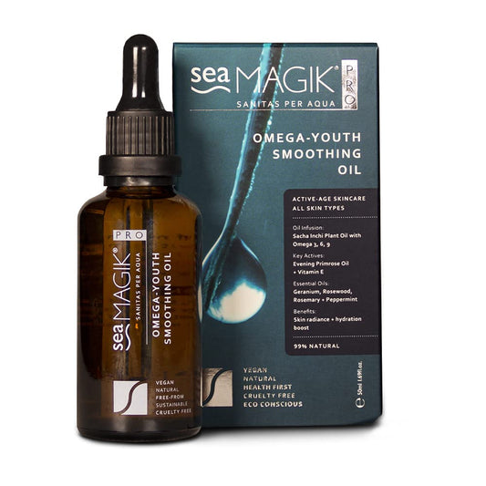 Dead Sea Spa Magik Pro Omega-Youth Smoothing Facial Oil - Natural Anti-Aging Skincare with Omega 3-6-9