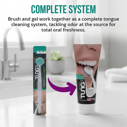 Pasta dental Tung Tongue de 3 oz: refrescante bucal eficaz | Cuidado oral