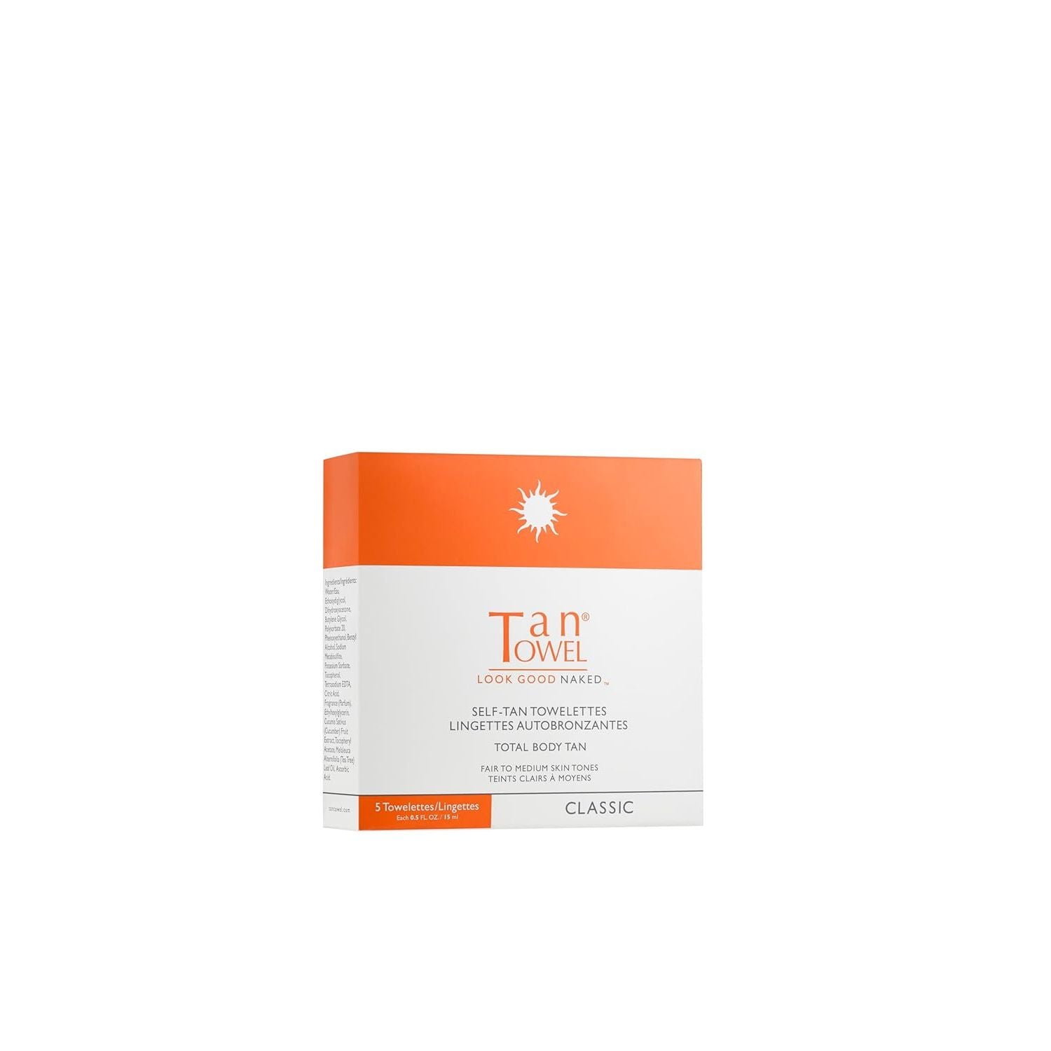 TanTowel Self-tanning Full Body 5 Pack 0.5 FL OZ Each Self Tanner Pasteur Pharmacy
