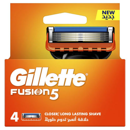 Lames de rasoir de rechange Gillette Fusion - lot de 4 | Rasage confort