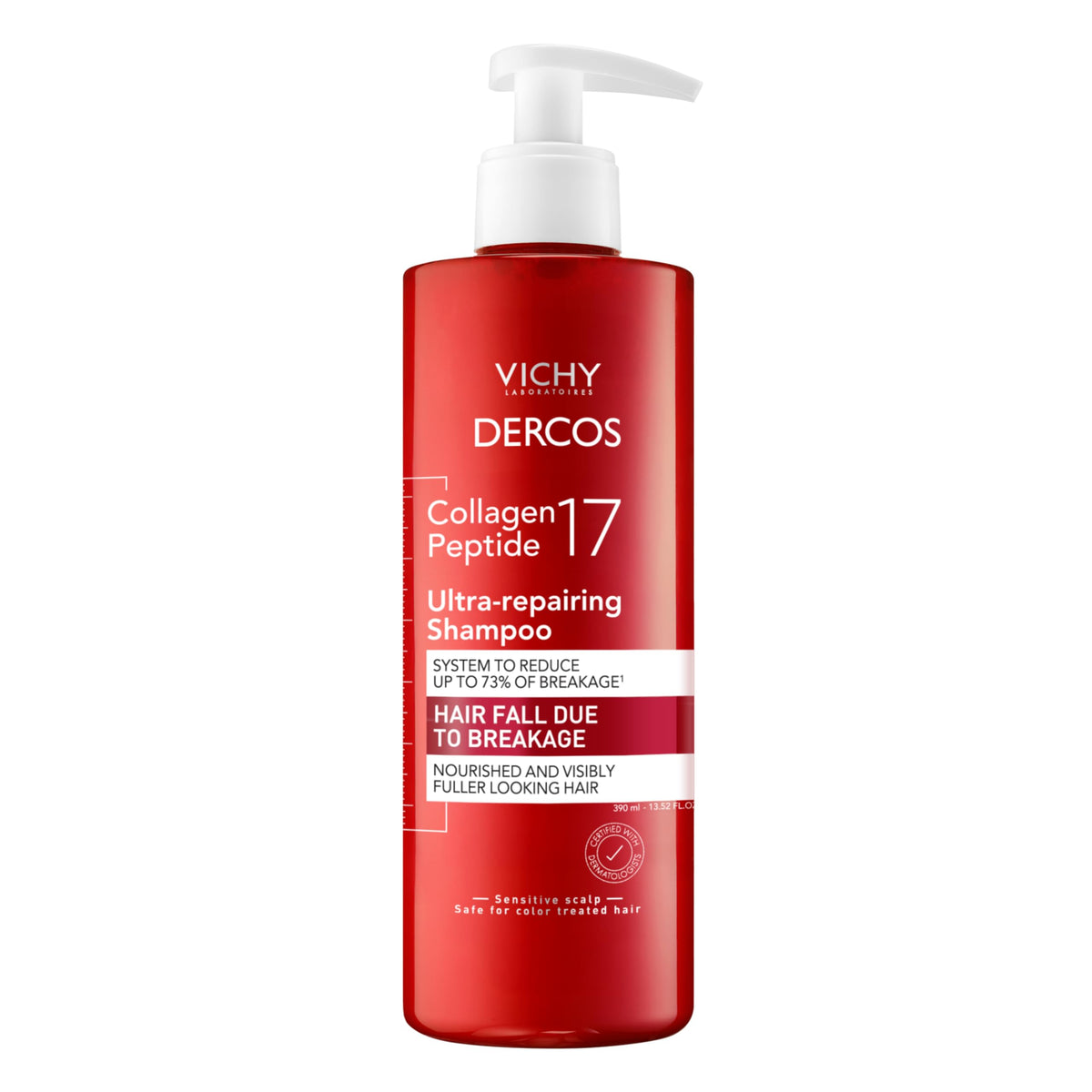 Shampooing Vichy Dercos Oil Control - Shampooing antipelliculaire dermatologique pour cheveux gras, sans paraben, 200 ml
