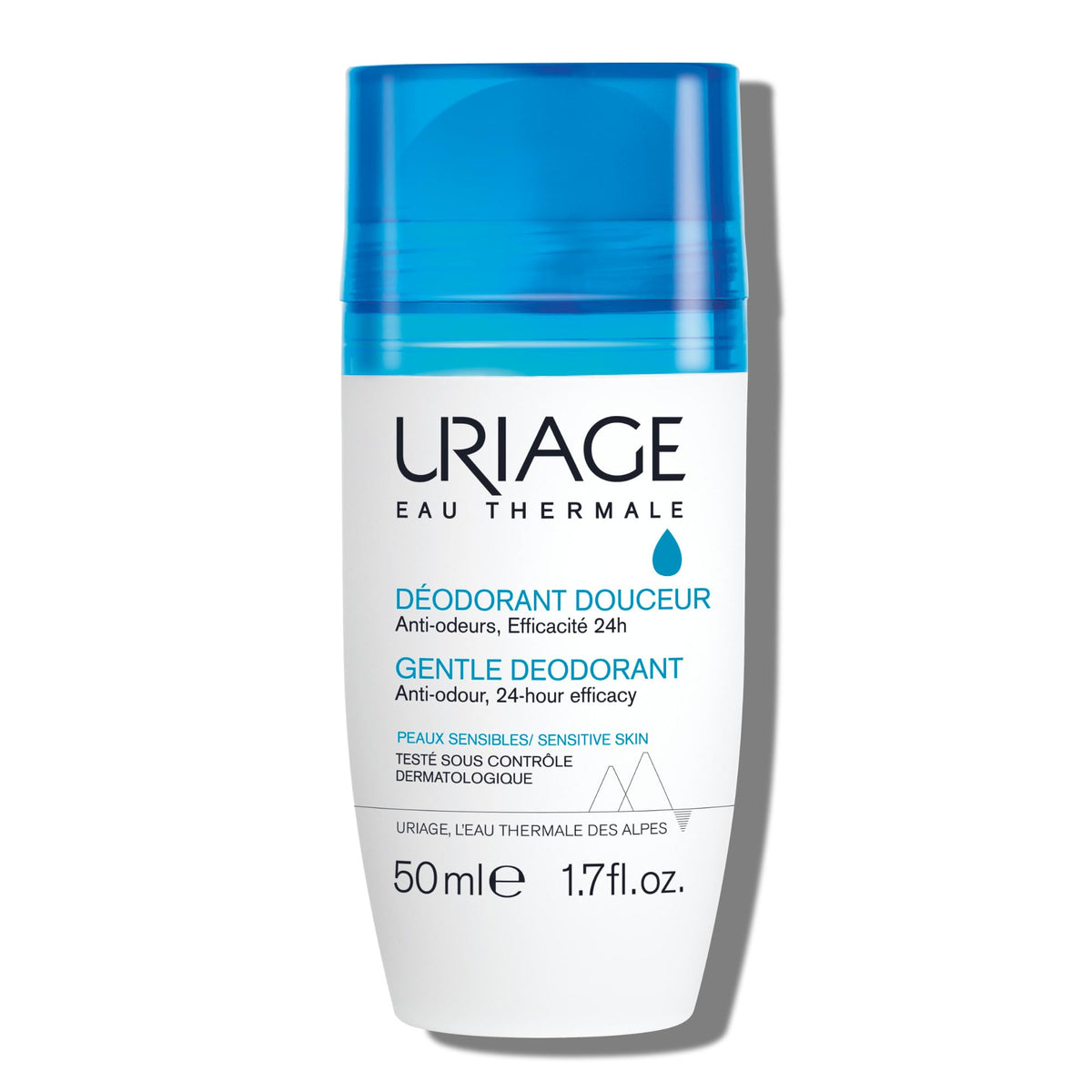 Uriage Gentle Deodorant Roll-on - Aluminium-Free, Paraben-Free, Sensitive Skin Care - 50ml