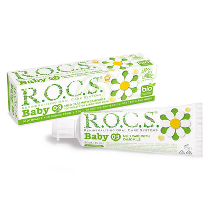 Pasta de dientes para bebés R.O.C.S. - Extracto de manzanilla | 35 ml