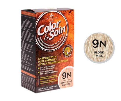 Color&Soin 9N Rubio Miel - Tinte permanente natural sin amoníaco