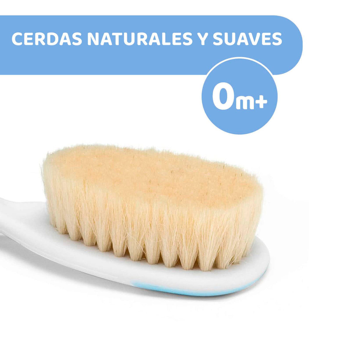 Chicco Baby Hair Brush and Comb Set - Gentle Hair Care for Newborns and Infants