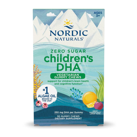 Nordic Naturals Children's Omega-3 Fish Oil Supplement - Sugar-Free, Chewable Strawberry & Lemon Flavor