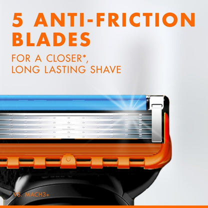 Lames de rasoir de rechange Gillette Fusion - lot de 4 | Rasage confort