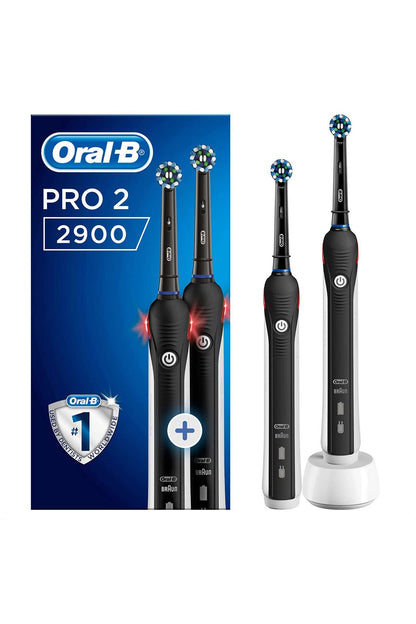 CEPILLO DE DIENTES RECARGABLE ORAL-B PRO 2 (2900) BLACK EDITION + MANGO DE REGALO