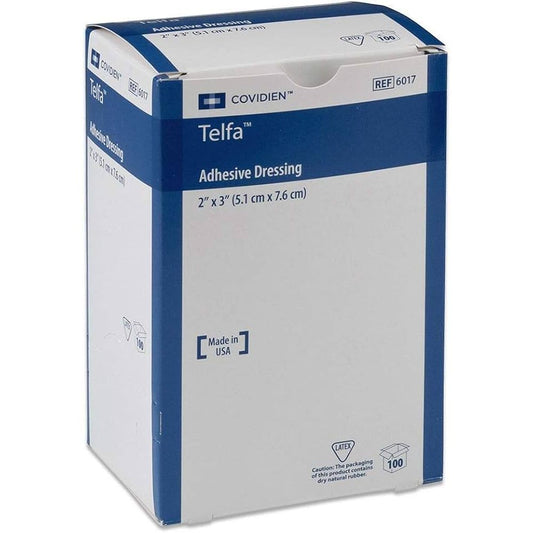 Curity Telfa Ouchless Adhesive Dressing 2" X 3" Sterlie Pads First Aid Pasteur Pharmacy