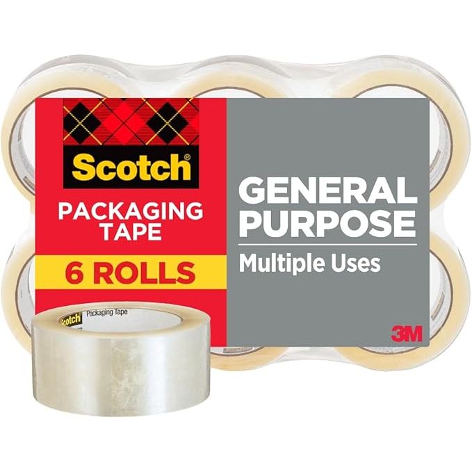 Scotch Heavy Duty Packaging Tape with Dispenser, 1.88 Inch x 54.6 Yards Packaging Tape Pasteur Pharmacy