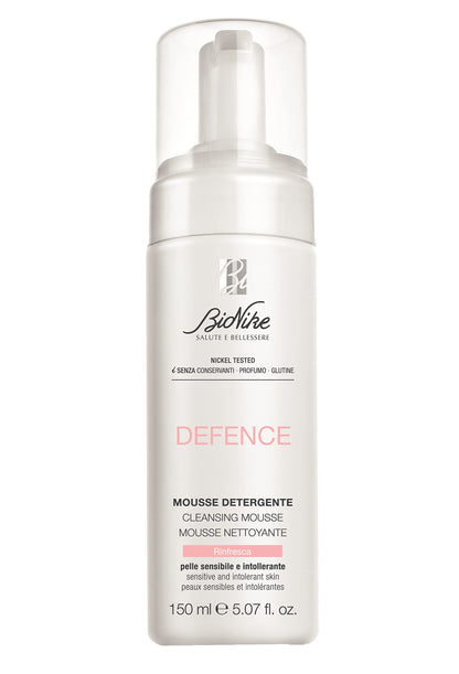 BioNike Defence Mousse Limpiadora 150ml - Limpiador facial suave para piel sensible, desmaquillante