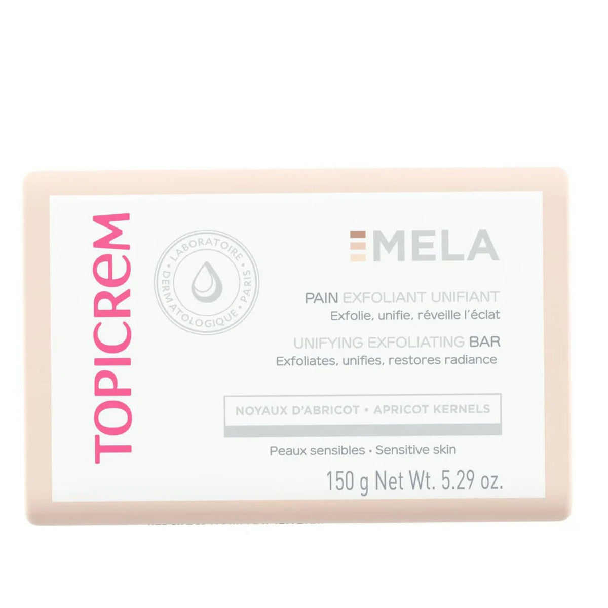 Topicrem Exfoliating Soap Bar for Sensitive Skin - Gentle Exfoliation & Natural Ingredients
