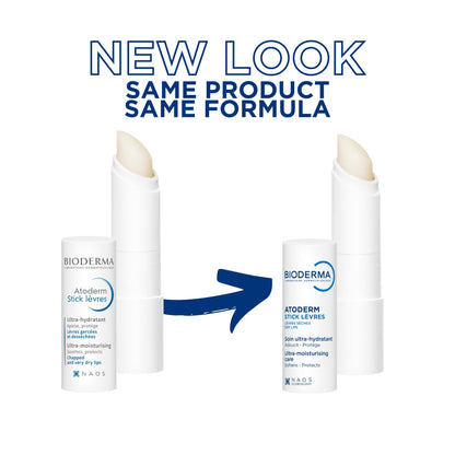 Bioderma Atoderm Stick Labial para Labios Secos y Sensibles - Hidratante, Protector, Formato en Barra Práctico | Cuidado Labial, Tratamiento para Labios Secos
