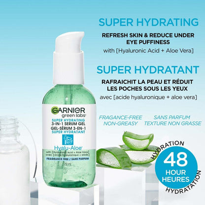 Garnier Skin Naturals Hyaluronic Aloe Super Serum 30ml - Sérum facial hidratante con ácido hialurónico y aloe vera