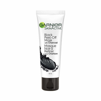 Mascarilla exfoliante de carbón de Garnier para eliminar puntos negros - Limpieza profunda, ácido salicílico, 1.69 fl oz