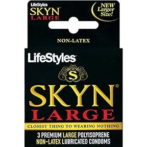 Lifestyles Skyn Large Condoms 6x3 Condoms Pasteur Pharmacy