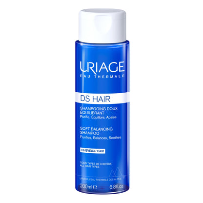 Champú anticaspa queratorreductor Uriage DS Hair - Calma el cuero cabelludo, cuidado capilar suave, 150 ml