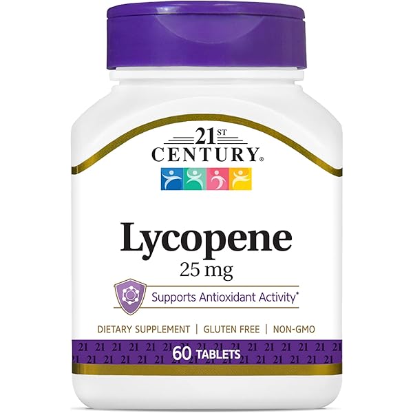 21st Century Lycopene 25 mg, Maximum Strength Antioxidant Support, 60 Tablets Vitamins & Supplements Pasteur Pharmacy