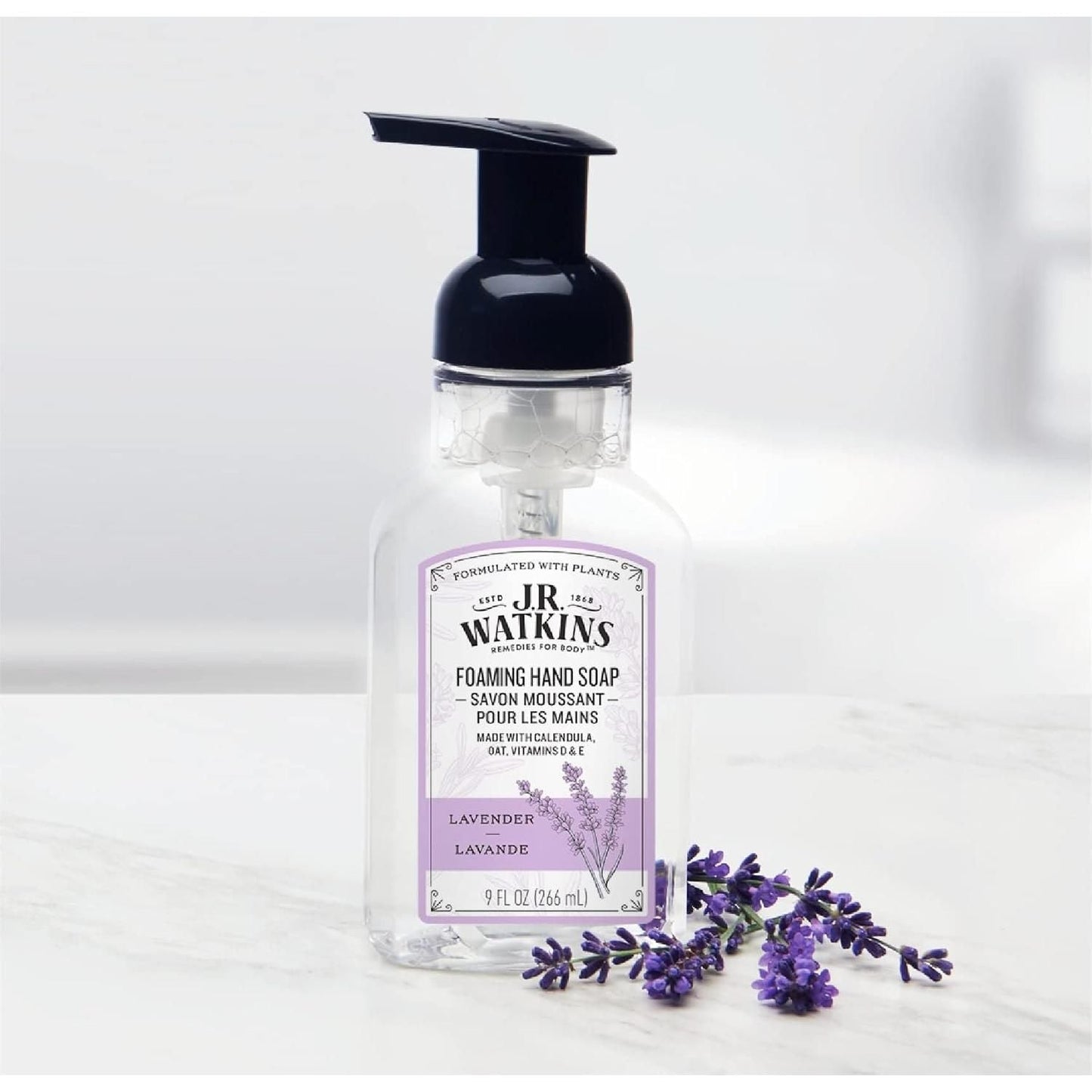 J.R. Watkins Lavender Foaming Hand Soap 9 oz Foaming Hand Soap Pasteur Pharmacy