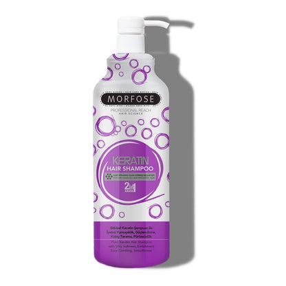 Champú de queratina Morfose 33 oz - Fortalece y repara el cabello | 1000 ml