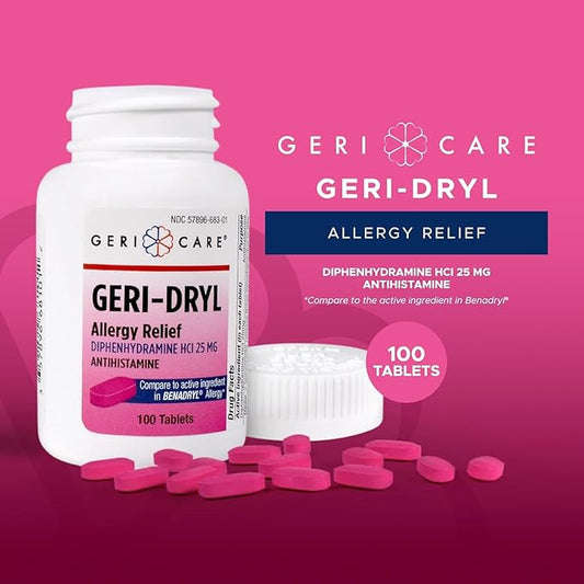 Geri-Dryl Alrg Rfl Tb 25Mg 400 Medicine & Drugs Pasteur Pharmacy