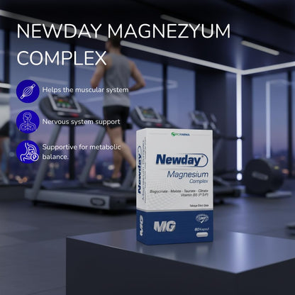 Complejo de Magnesio Newday - 60 Cápsulas