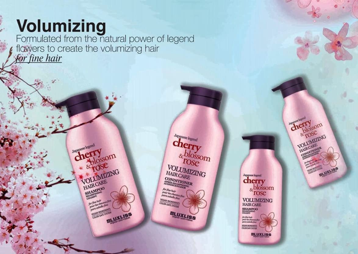 Luxliss Cherry Blossom Rose Volumizing Hair Care Shampoo 500 ml