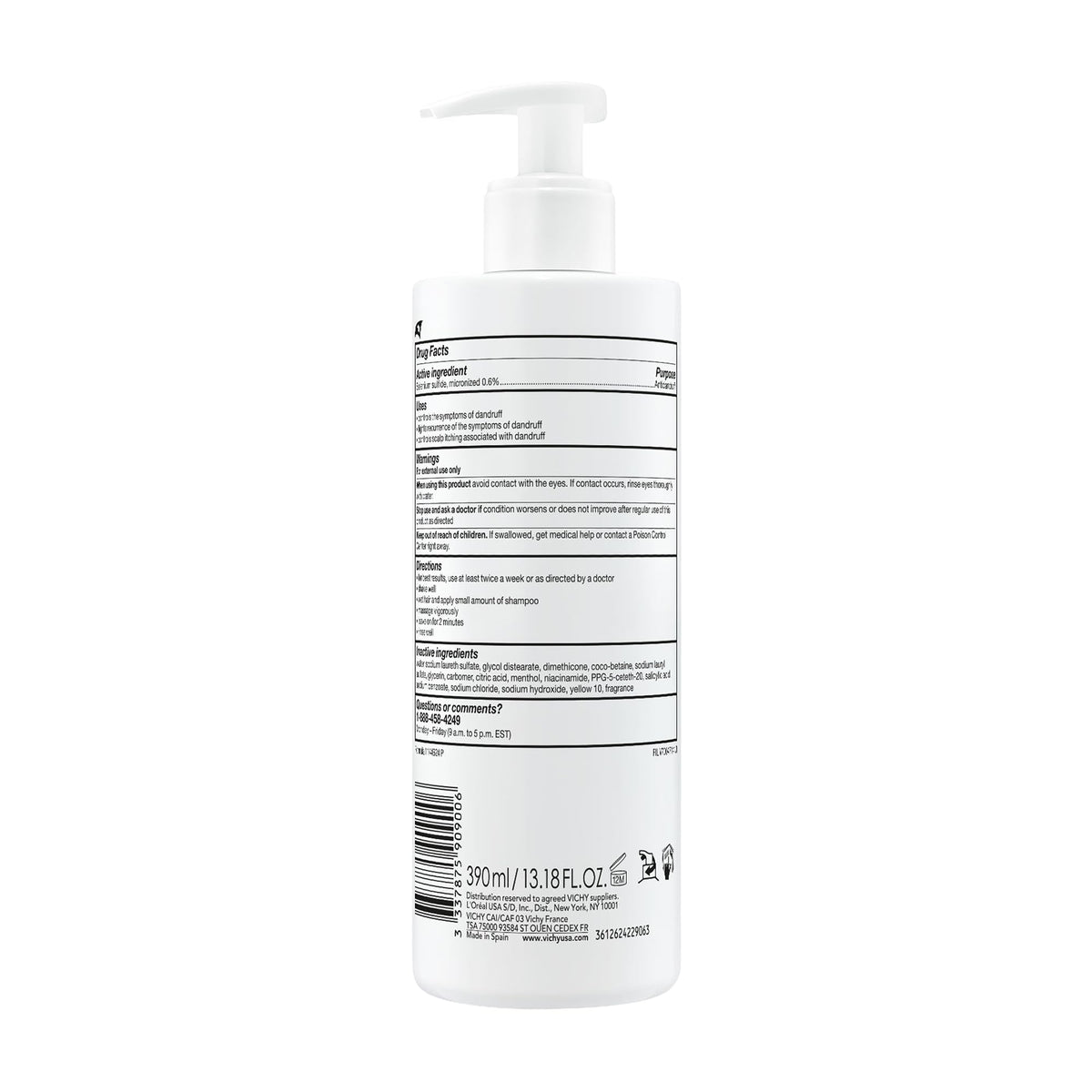 Vichy Densi Solutions Thickening Shampoo 400Ml - Hair Thickening & Volumizing for Fine or Limp Hair