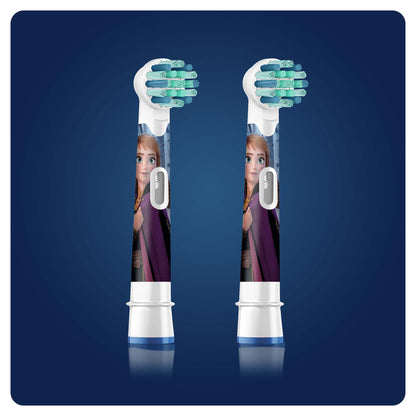 Cabezales de repuesto para cepillo de dientes Oral-B Kids Frozen - Cerdas extrasuaves, compatibles con cepillos de dientes eléctricos Oral-B, paquete de 2