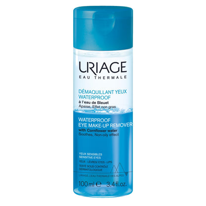 Démaquillant Yeux Waterproof Uriage - Solution douce, efficace et sans parfum pour yeux sensibles