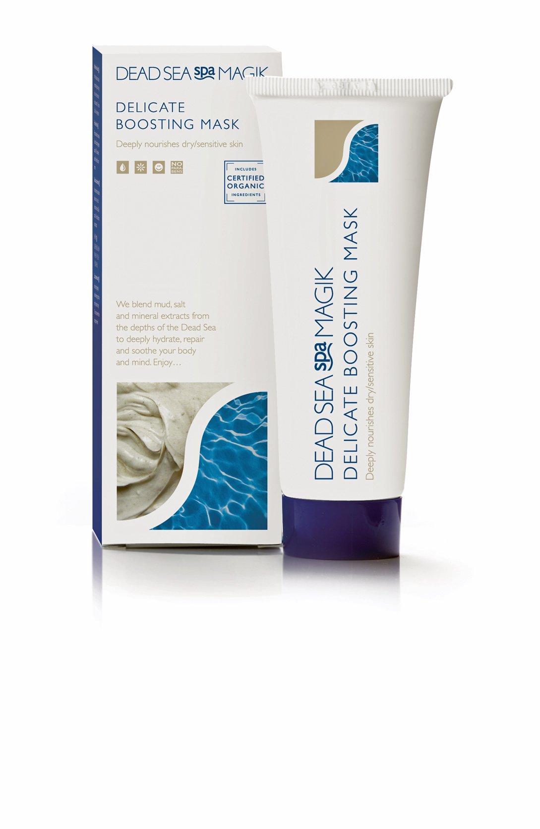 Dead Sea Spa Magik Delicate Boosting Mask - Natural Rejuvenating Face Mask for Sensitive Skin