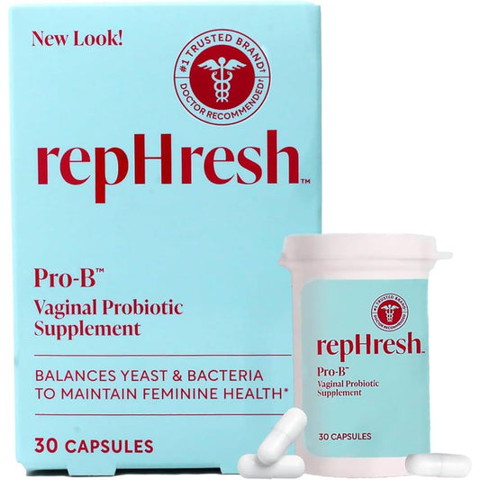 RepHresh Pro-B Vaginal Probiotic Supplement – 30 Capsules Vitamins & Supplements Pasteur Pharmacy