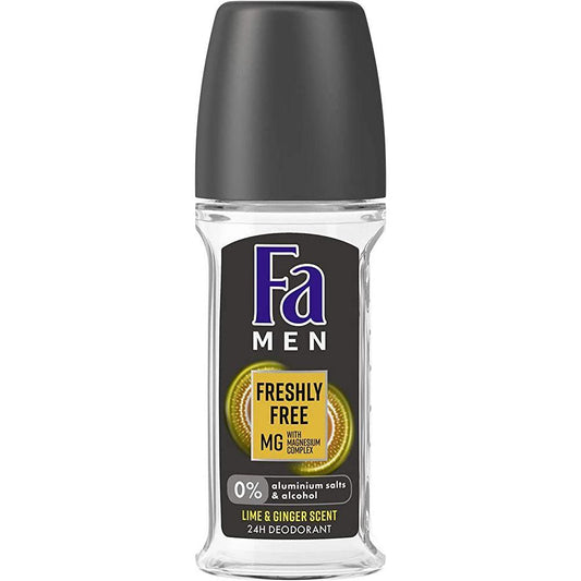 Fa Men Freshly Free Mg Lime & Ginger Deodorant Roll-On 50ml Personal Care Pasteur Pharmacy