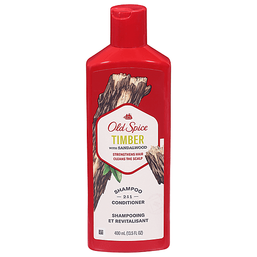 Old Spice Shampoo & Conditioner, Timber With Sandalwood, 2 In 1 13.5 Fl Oz Shampoo & Conditioner Pasteur Pharmacy