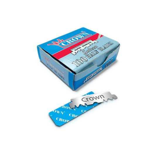 Crown Super Shaving Blades Razor Single Edge Half Straight Barber 100 Blades Shaving & Grooming Pasteur Pharmacy