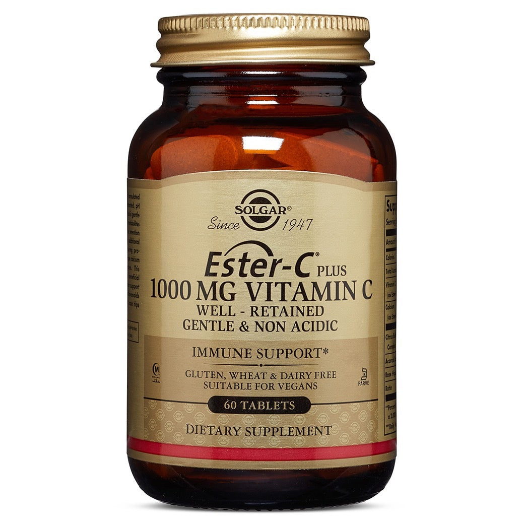 Solgar Ester-C Plus 1000 Mg Vitamin C 60 Tablets Vitamins & Supplements Pasteur Pharmacy