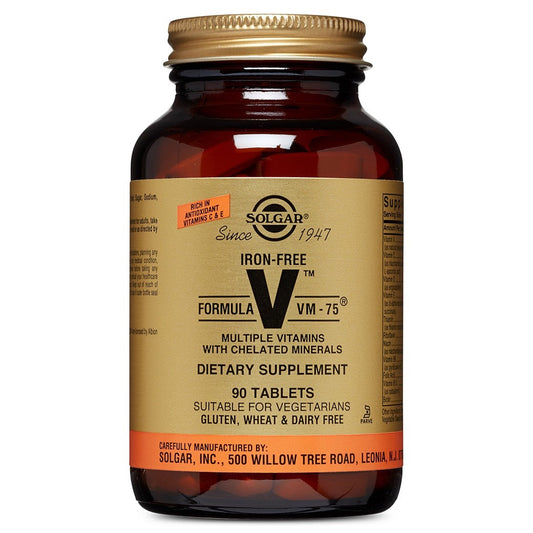 Solgar Iron-Free Formula VM-75, 90 Tablets Vitamins & Supplements Pasteur Pharmacy