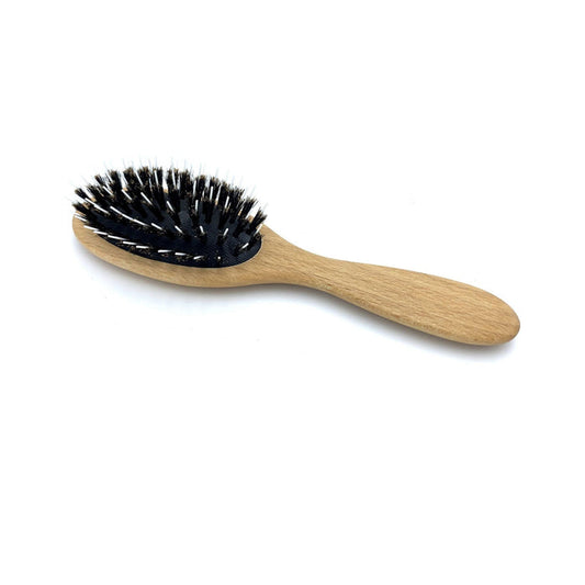 Dural Hair Brush For Styling & Care Rubber Cueshion Wild Boar Bristles + Styling Pins Beech Wood Hair Pins Pasteur Pharmacy