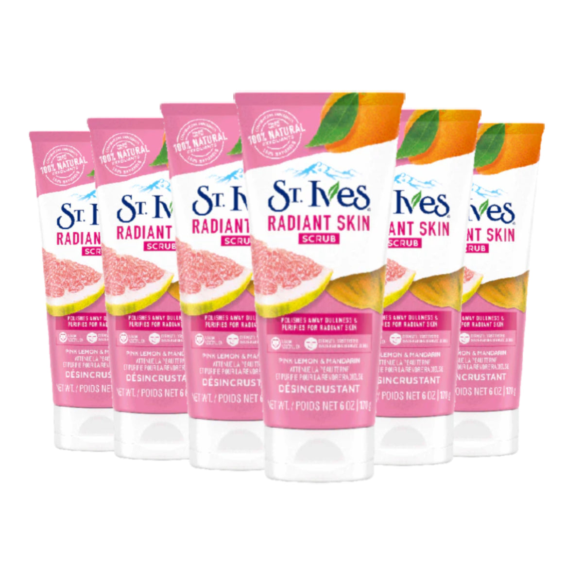 St. Ives Radiant Skin Pink Lemon And Mandarin Orange Face Scrub Scrubs Pasteur Pharmacy