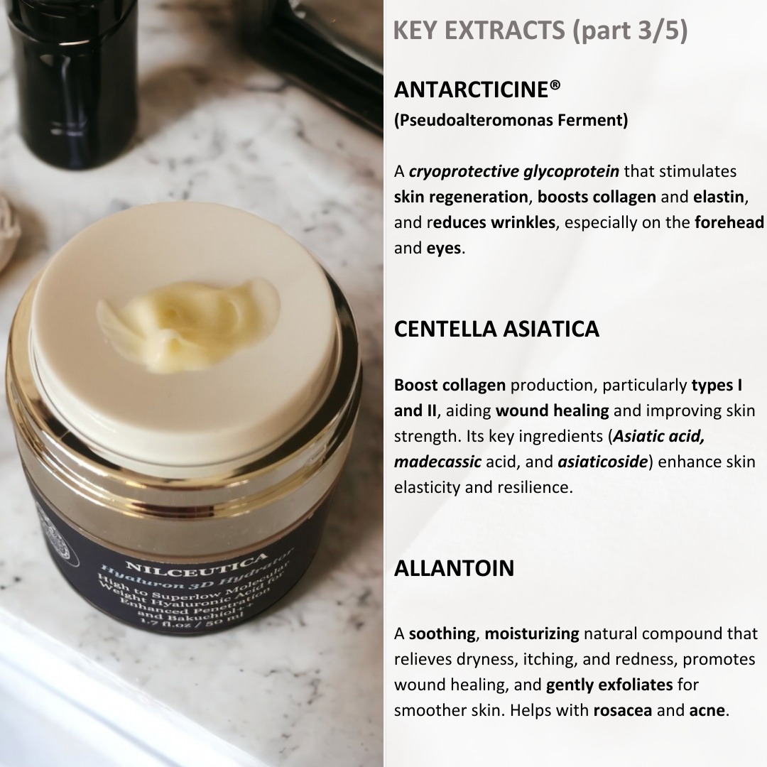 NILCEUTICA Hyaluron 3D Hydrator Multi Lamellar Emulsion The Advanced Response Face and Neck Cream-Serum Anti-aging Best Anti-aging Moisturizer for Dry skin NILCEUTICA
