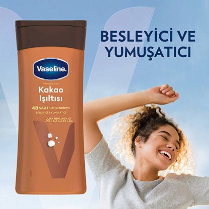 Lait corporel Vaseline Cocoa Glow 200 ml - Formule hydratante intense | Hydratant