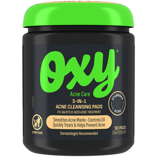 Oxy Maximum Strength 3 In 1 Acne Pads 90Ea Skin Care Pasteur Pharmacy