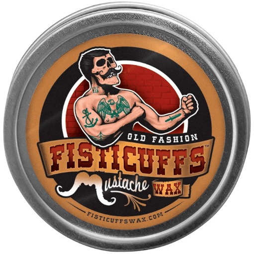Fisticuffs Original Old Fashion Strong Hold Mustache Wax 1 Oz. Tin Mustache Wax Pasteur Pharmacy