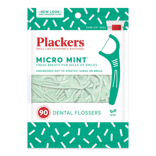 Plackers Micro Line Floss Picks, Fresh Mint Dental Floss Pasteur Pharmacy