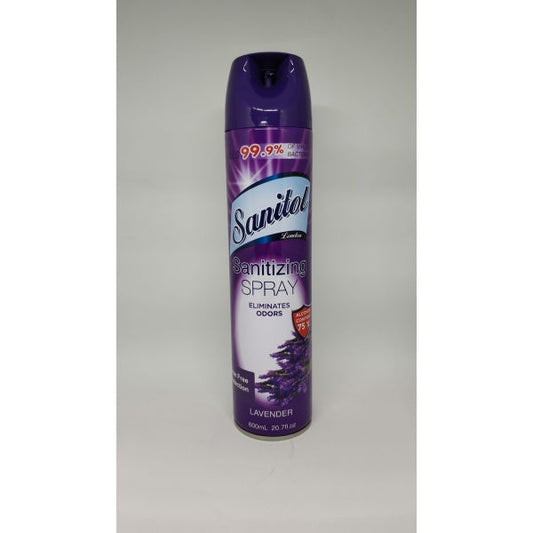 Sanitol Sanitizing Spray Lavender /20.7oz /12 /687368330583 Household Cleaning Supplies Pasteur Pharmacy