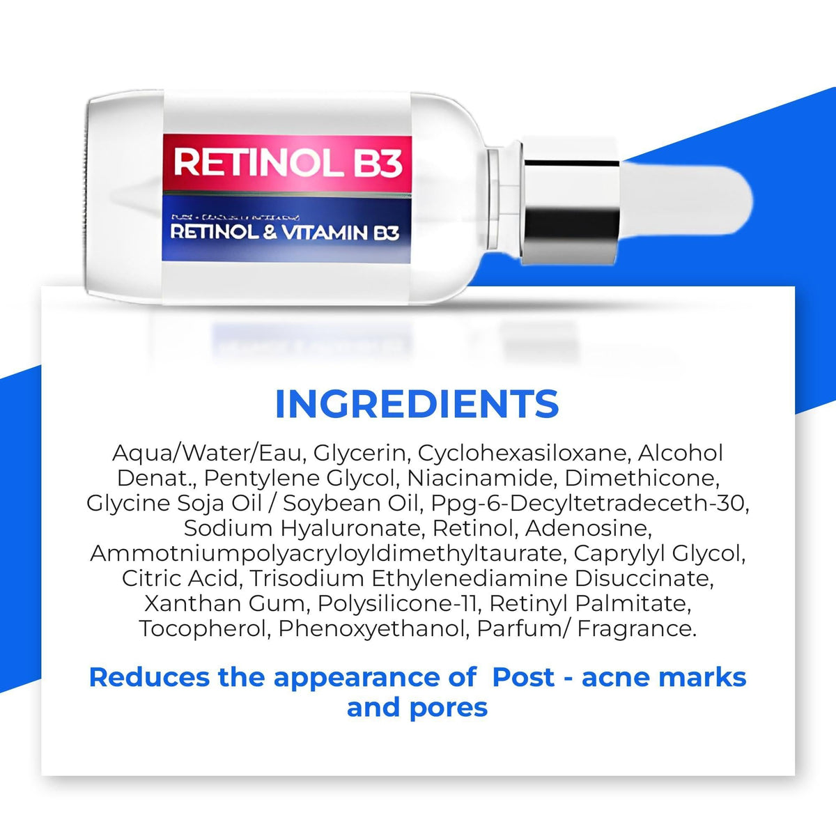 Resurfacing Retinol Serum for Face with Vitamin B3 Pure Retinol Serum Anti Age